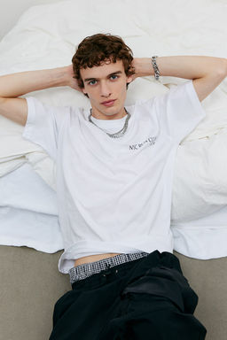Camiseta con motivo estampado Loose Fit - H&m фото 3
