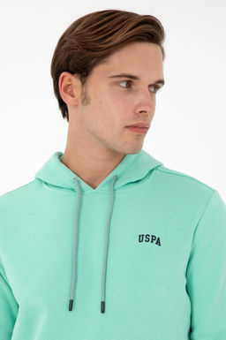 Мужской мятный базовый свитшот - U.s. polo assn фото 2