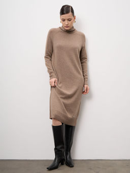 Платье из кашемира 13088 капучино