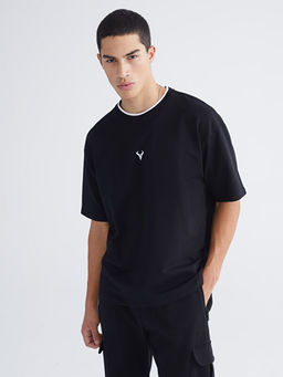 Bisiklet Yaka K?sa Kollu Erkek Sweatshirt