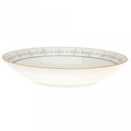 "Алдан" Тарелка глубокая фарфоровая д182мм h36мм, 450мл, с деколью, отводка (Китай)