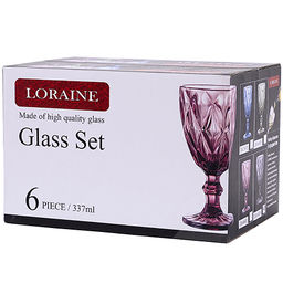 60436 Набор бокалов 340 мл 6 шт серый LR (х4) - Mayer&boch фото 3