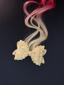 Заколка "Beautiful curl", white (8.5*5.5 см, L=30 см)