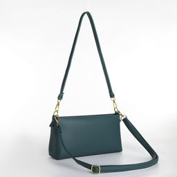 Сумка женская кросс-боди на молнии, цвет зелёный - Simaland фото 2