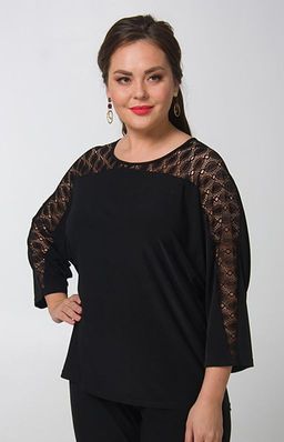 Великолепная блуза свободного покроя из тонкого шелковистого  трикотажа. Рукава летучая мышь - Ckc collections фото 2