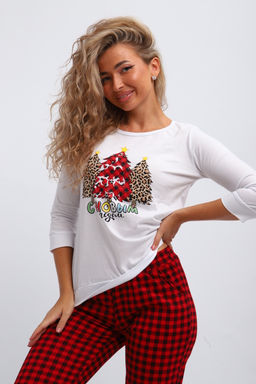 Пижама женская П162 Нарядные Ёлочки