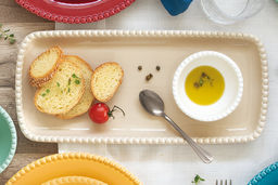 Блюдо прямоугольное Tiffany, бежевое, 36х16 см - Easy life фото 4