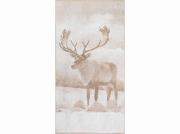 Полотенце махровое 6с102.513ж2 Фото-олень(лен3) 81х160см