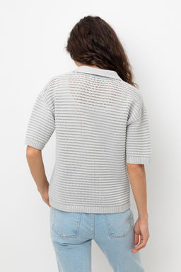 ЕВ 30202/жемчужный серый джемпер жен