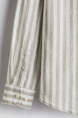 Camisa en mezcla de lino Regular Fit - H&m фото 10
