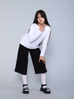 Лонгслив Брианна белый - Ладошки фото 2