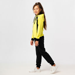 RODOS Спортивный костюм для девочки М-258 Чёрный/Жёлтый