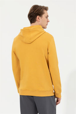 Мужская толстовка с капюшоном цвета шафрана - U.s. polo assn фото 11