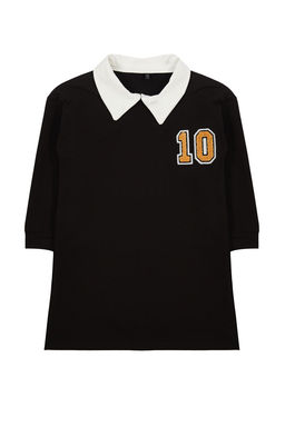 Siyah K?z Cocuk Mevsimlik-Ince Regular Slogan Orme Elbise TKDAW25EL00009 - Trendyolmilla фото 5