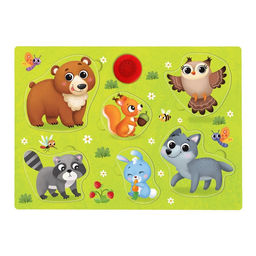 Пазл деревянный с чипом Лесные жители - Лесная мастерская фото 3