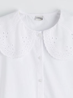 Bebe Yaka K?z ?ocuk Poplin G?mlek