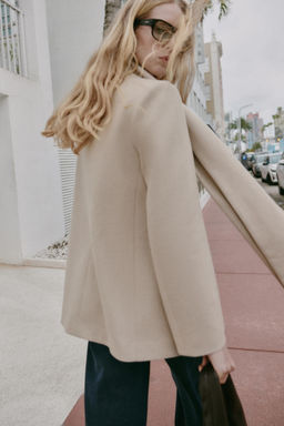 BLAZER WITH DRAPED NECK - Zara фото 6