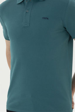 Мужская темно-зеленая базовая футболка - U.s. polo assn фото 6