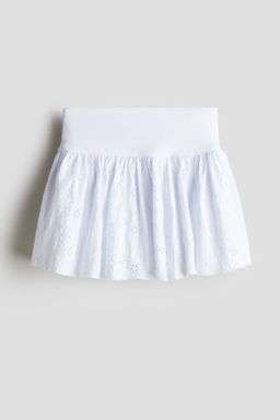Falda con bordado ingl?s