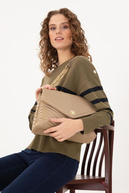 Женская сумка на плечо из норки с ремешком-цепочкой Неожиданная скидка в корзине