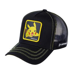 Бейсболка CAPSLAB арт. CL/PKM2/1/PIK7 Pokemon Pikachu (черный)