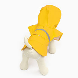 Дождевик для собак, размер М (ДС 25-30, ОГ 33-35, ОШ 21-25 см), жёлтый - Simaland фото 14