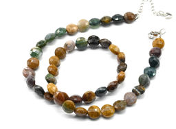 Чокер из яшмы круг гр.8мм, 39см