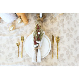 Скатерть новогодняя "Этель" Еловые ветви 220х148+/- 3см, 100% хл, саржа 190 гр/м2