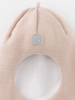 КВ 20311/ш/розовый беж шапка-шлем дет