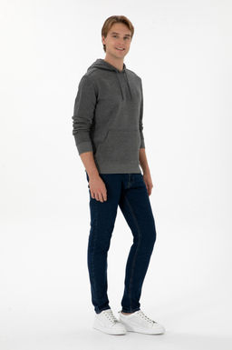 Erkek Antrasit Melanj Basic Sweatshirt Sepette S_rpriz _ndirim - U.s. polo assn фото 4