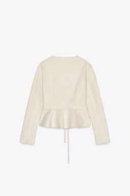 FAUX SUEDE JACKET - Zara фото 4