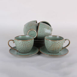 Набор чайный 280 мл Коралл 6/12 п/уп 2, Fern deco T36-08