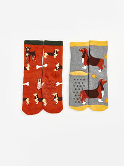 Desenli Erkek ?ocuk Havlu Soket ?orap 3l? - Waikiki фото 3