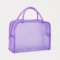 Цена за 2 шт. Косметичка-сумка на молнии для бассейна, с ручками, с принтом Цветы, сиреневая