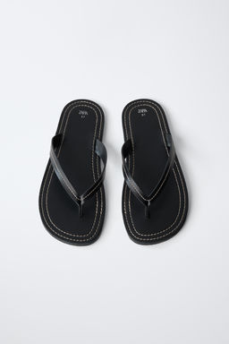 SANDALIA PIEL / Negro - Zara фото 4