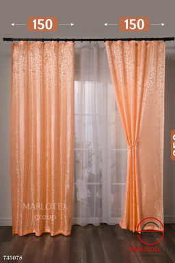 Шторы шелковые без тюли