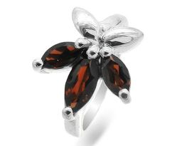Кольцо из серебра гранат, Фея
