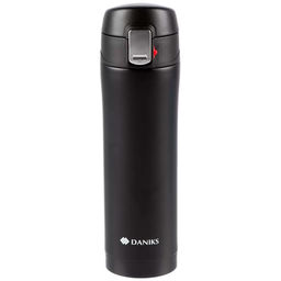 Термос нержавеющая сталь 0.4 л узкая горловина колба нержавеющая сталь T03-400-blk (4806 /DANIKS/