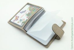 Женская кожаная визитница Sergio Valentini СВ 8035-010 фото 2