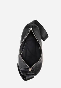 Сумка женская через плечо с широким ремнем L220 кожа черная К94 (С4000 кожгалантерея) - L-craft фото 7