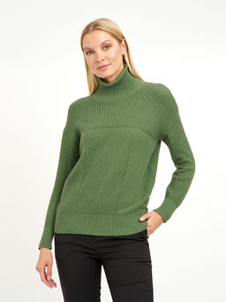 водолазка женская из хлопка с воротником стойкой