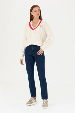 Женские темно-синие джинсовые брюки Неожиданная скидка в корзине - U.s. polo assn фото 3