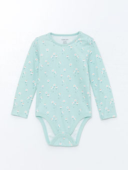 Bisiklet Yaka ?i?ekli K?z Bebek ??t??tl? Body