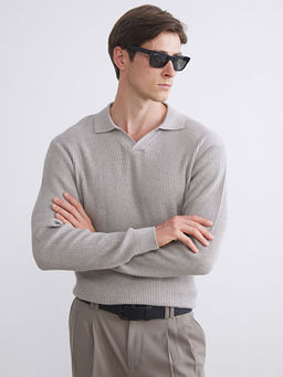 Polo Yaka Erkek Triko Kazak