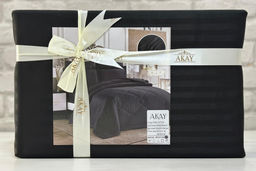 КПБ AKAY SATIN чёрный 1,5 пвх