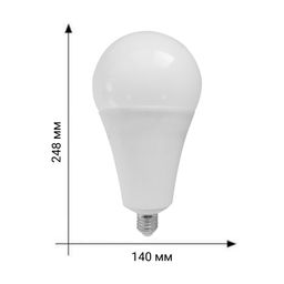 LED-A140-55W/4000K/E27/FR/NR Лампа светодиодная. Форма "A", матовая. Серия Norma. Белый свет (4000K). Картон. ТМ Volpe