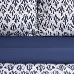 Постельное бельё Этель 2 сп Blue ornament, 175х215 см, 200х220 см, 70х70 см -2 шт, бязь 125 г/м2  фото 4