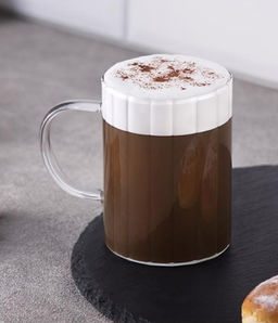 Кружка AROMA RIVIERA 350мл, из боросиликатного стекла с гранями арт.108962 /MALLONY/ фото 5