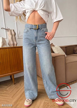 Джинсы с высокой посадкой