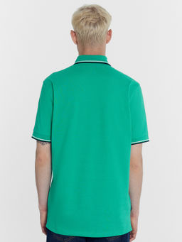 Поло мужское в зеленом цвете зеленый топаз 111850/1 - Mark formelle фото 3